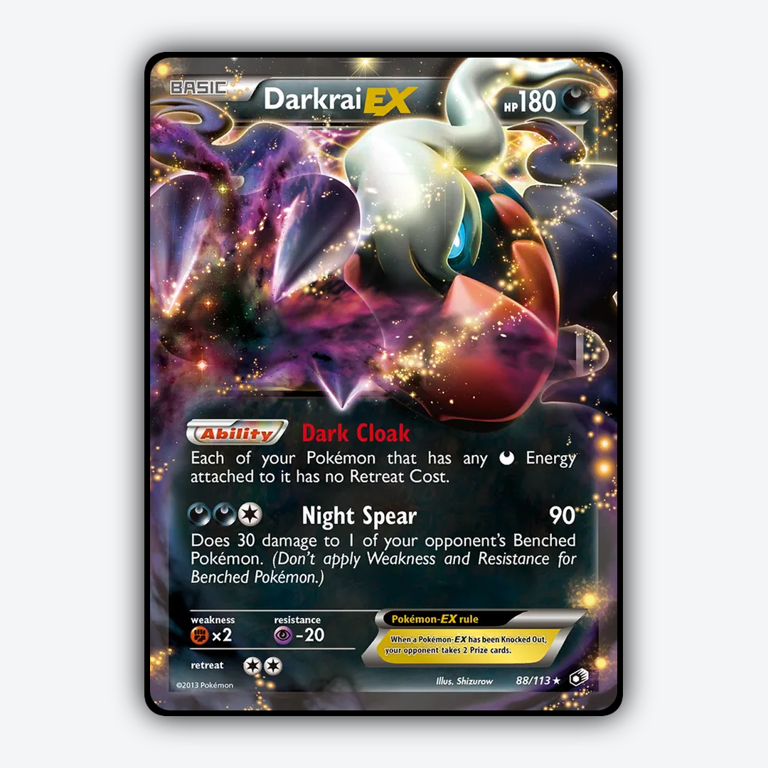 Darkrai-EX 088/113 - Legendary Treasures Set - Card Rug