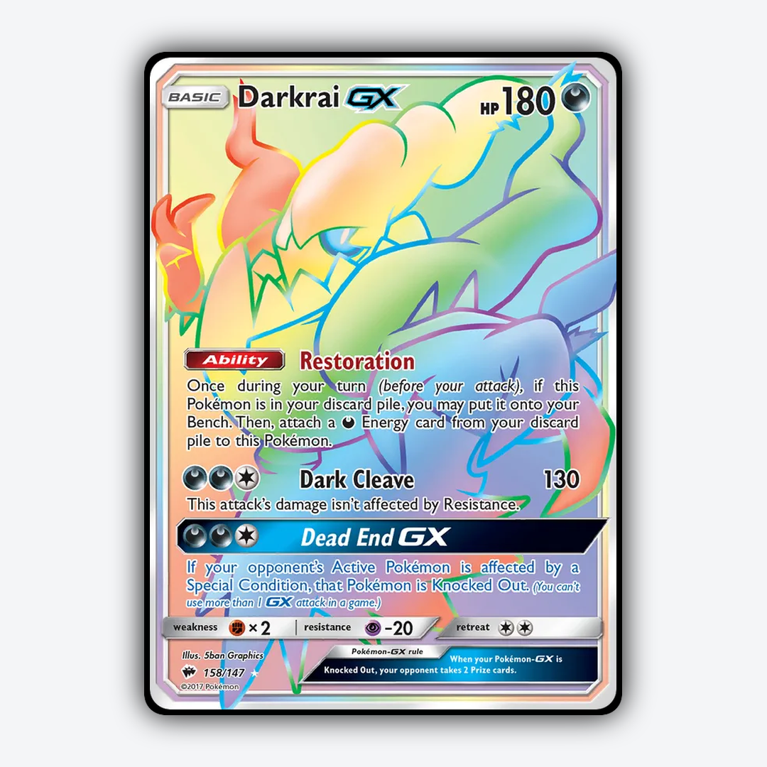 Darkrai-GX 158/147 - Burning Shadows Set - Card Rug
