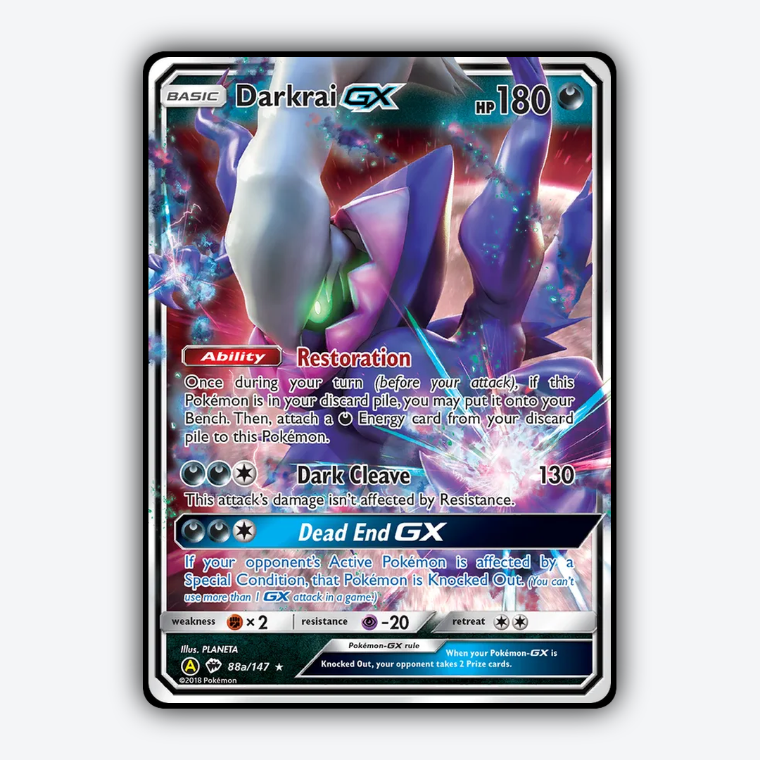 Darkrai-GX 088a/147 - Burning Shadows Set - Card Rug