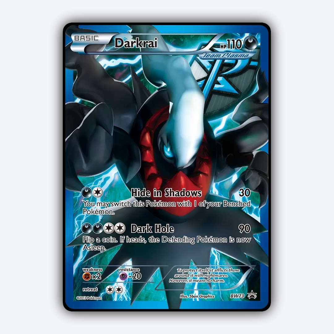 Darkrai #73 - BW Black Star Promos Set - Card Rug
