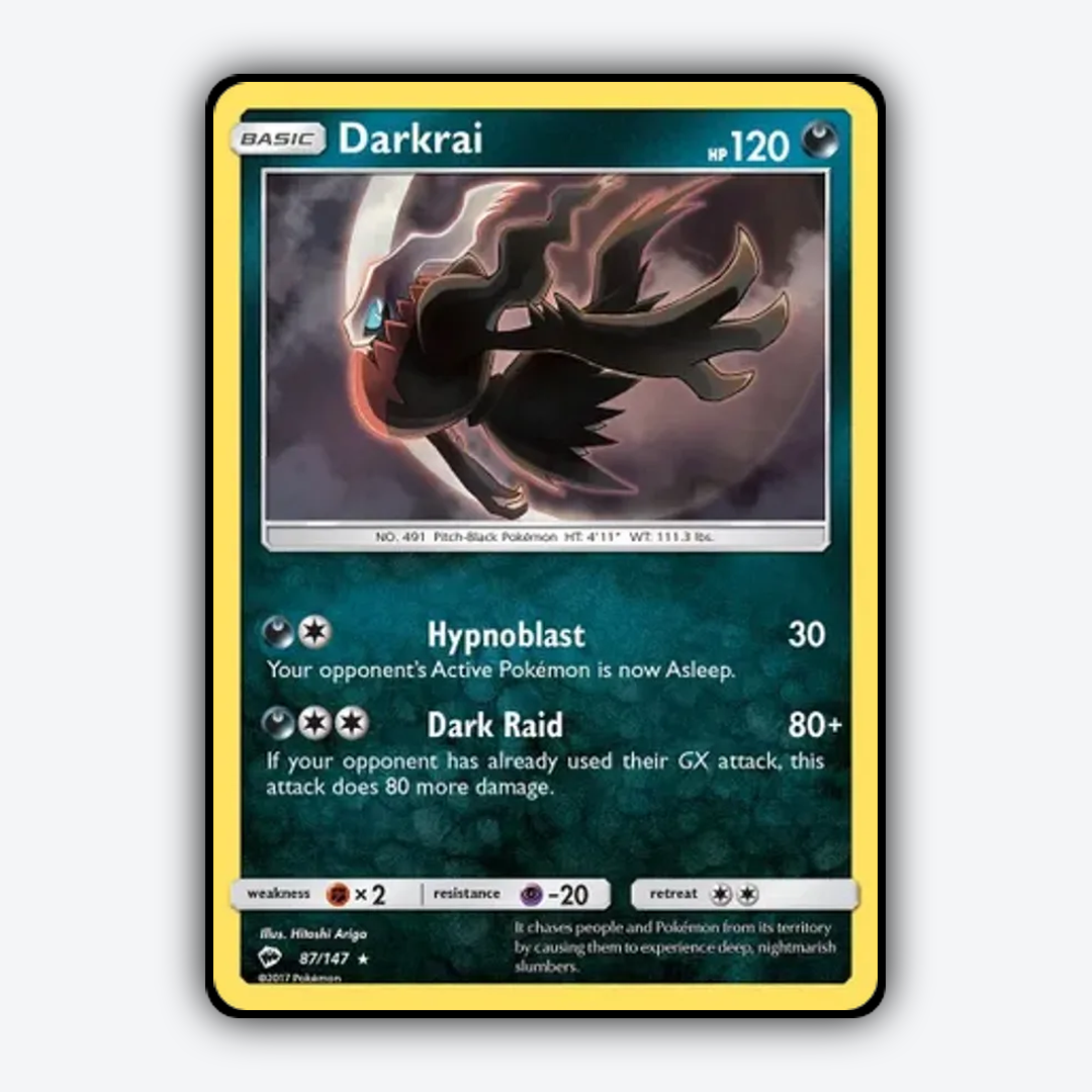 Darkrai 087/147 - Burning Shadows Set - Card Rug