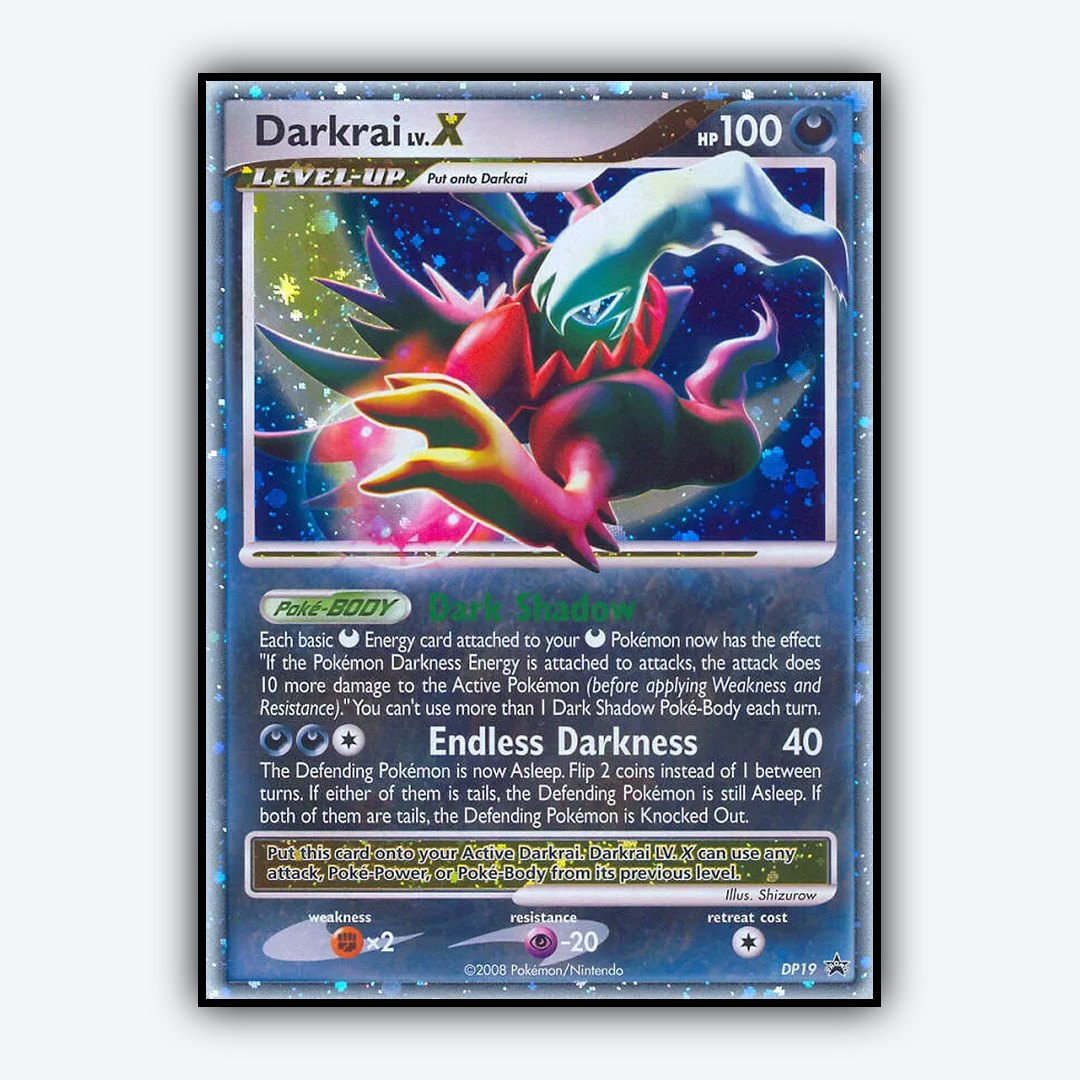 Darkrai LV.X DP019 - DP Black Star Promos Set - Card Rug