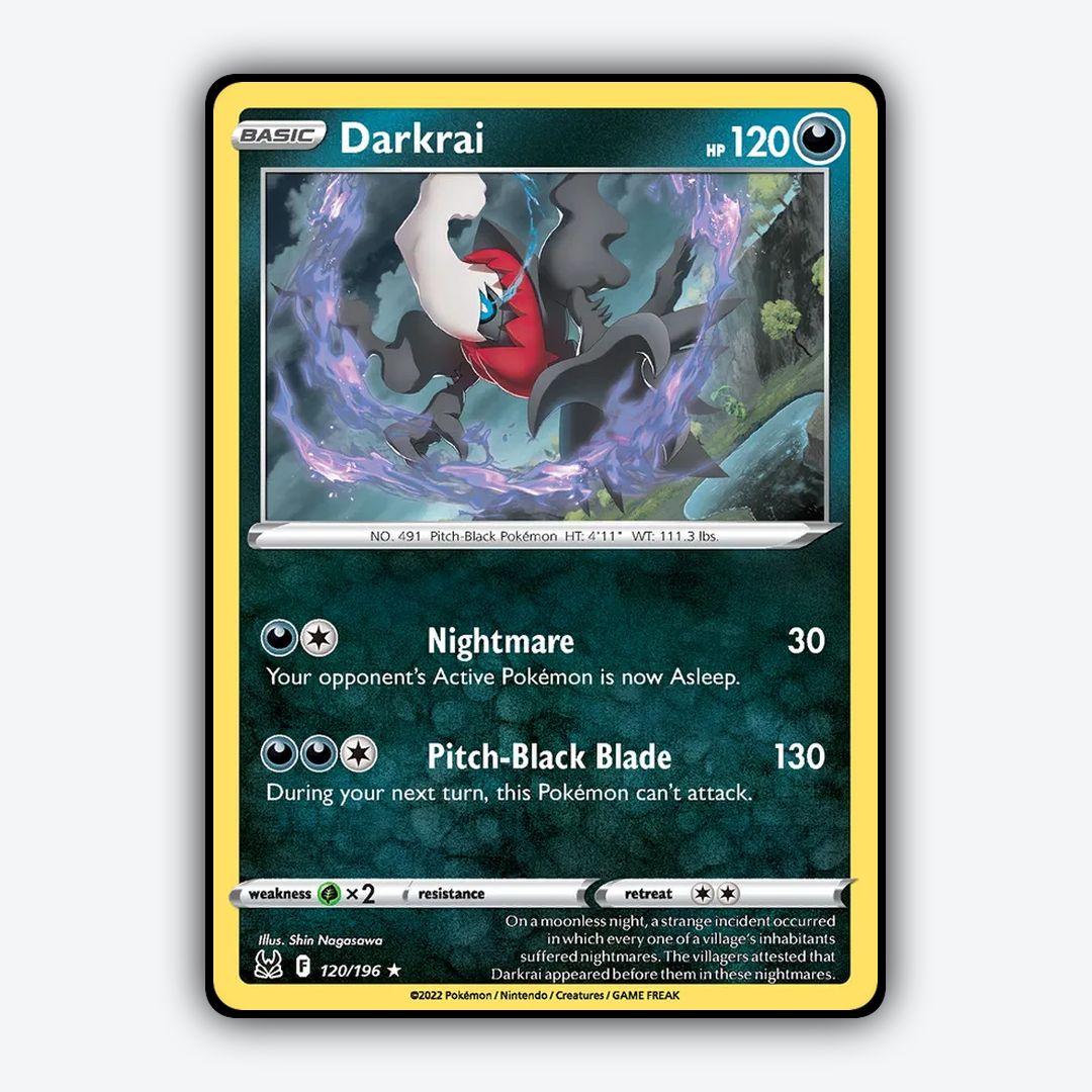 Darkrai 120/196 - Lost Origin Set - Card Rug