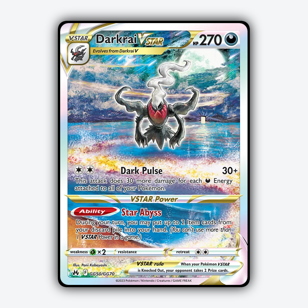 Darkrai VSTAR #50 - Crown Zenith Set - Card Rug