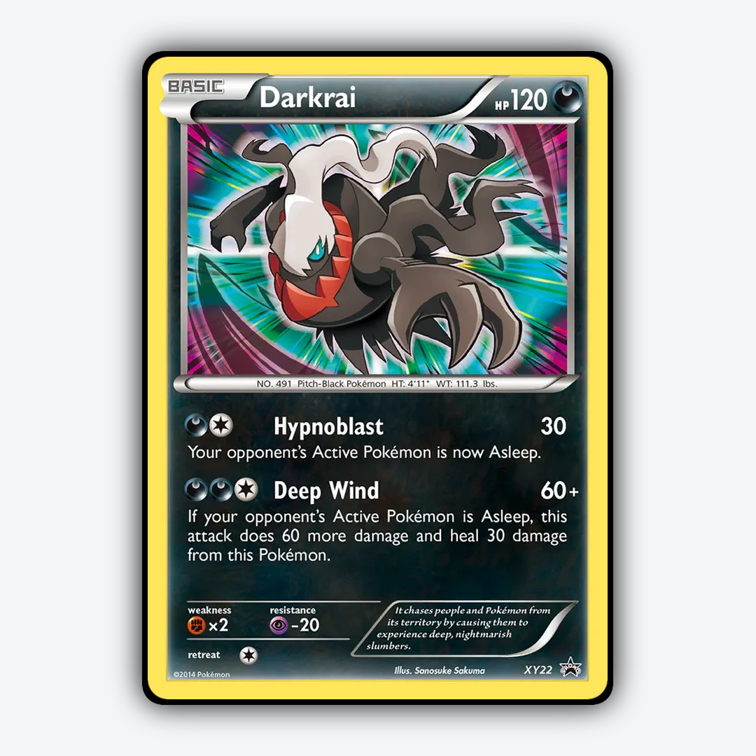 Darkrai #22 - XY Black Star Promos Set - Card Rug