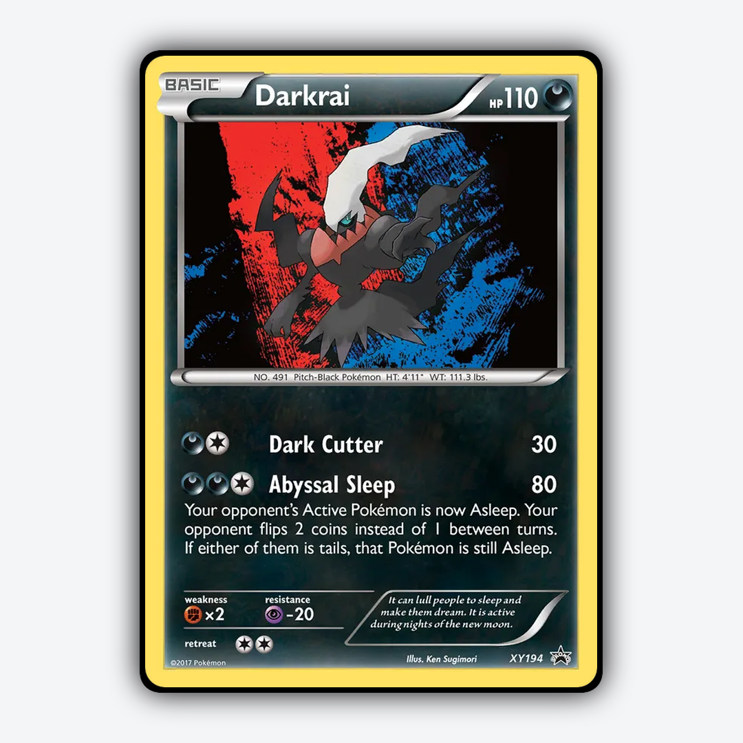 Darkrai #194 - XY Black Star Promos Set - Card Rug