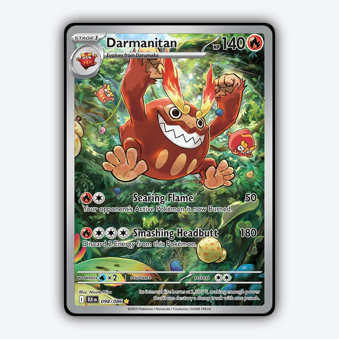 Darmanitan #98 - Black Bolt Set - Card Rug