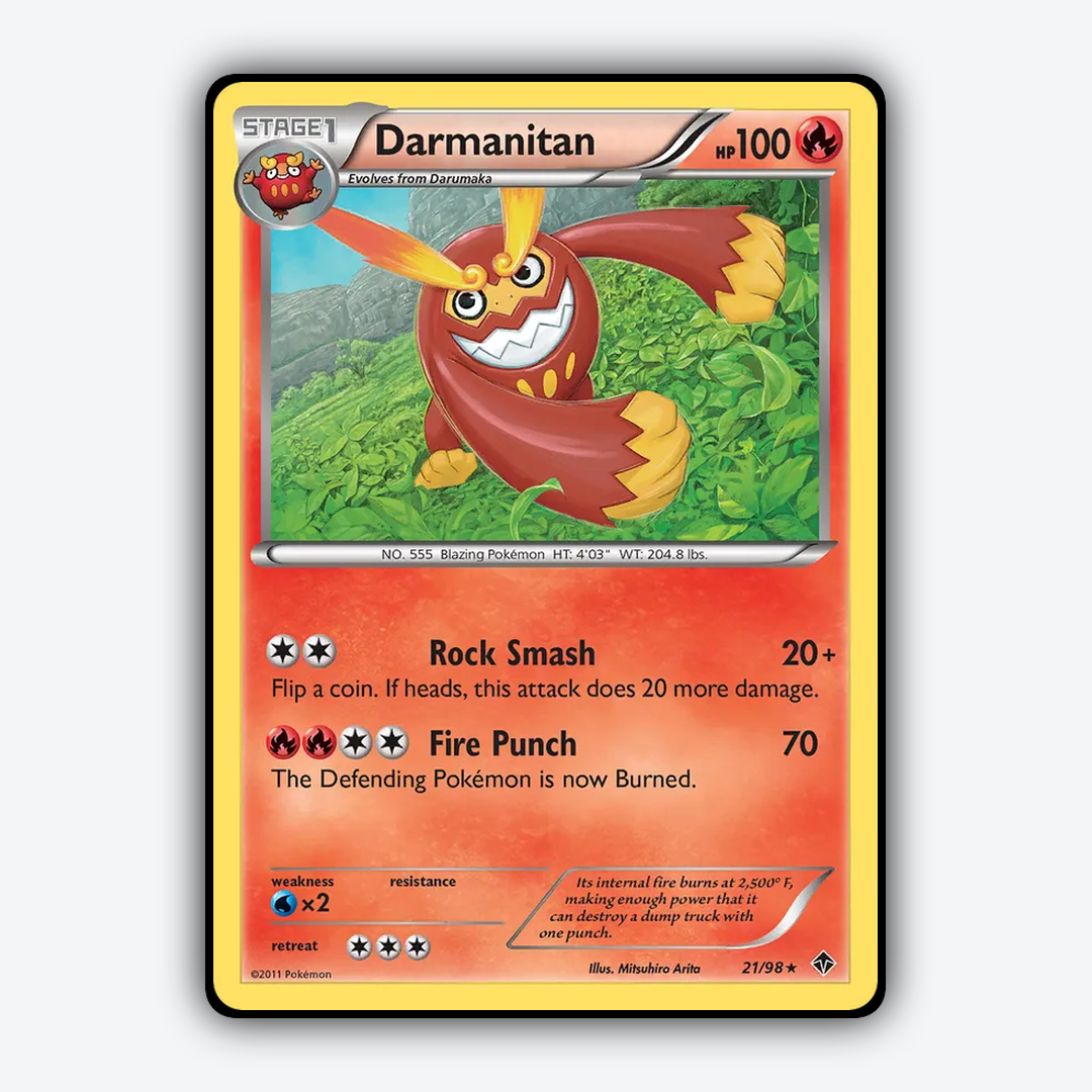 Darmanitan 021/98 - Emerging Powers Set - Card Rug