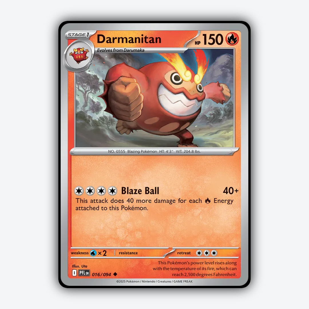 Darmanitan 016/094 - Phantasmal Flames Set - Card Rug