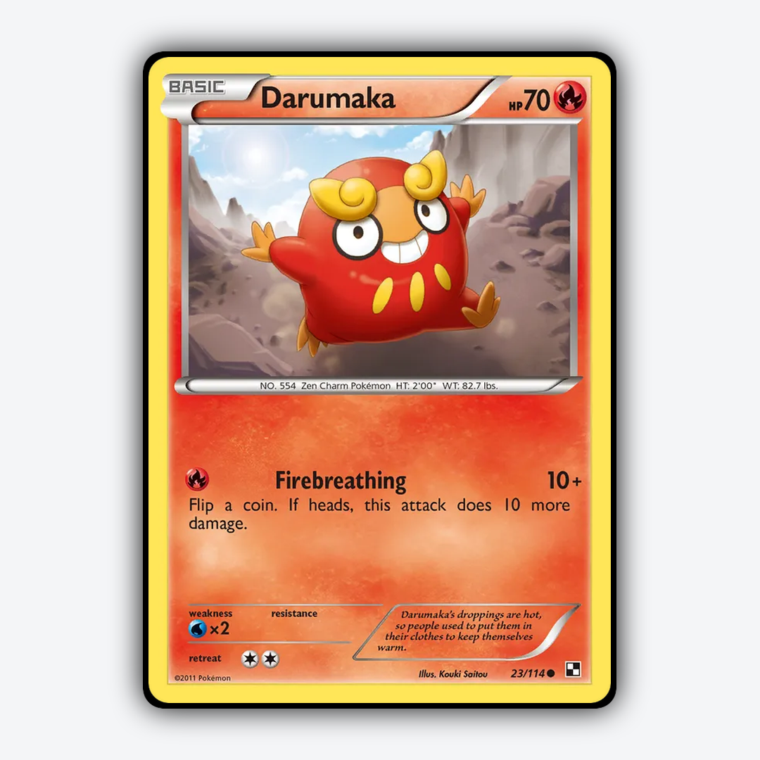 Darumaka 023/114 - Black & White Set - Card Rug