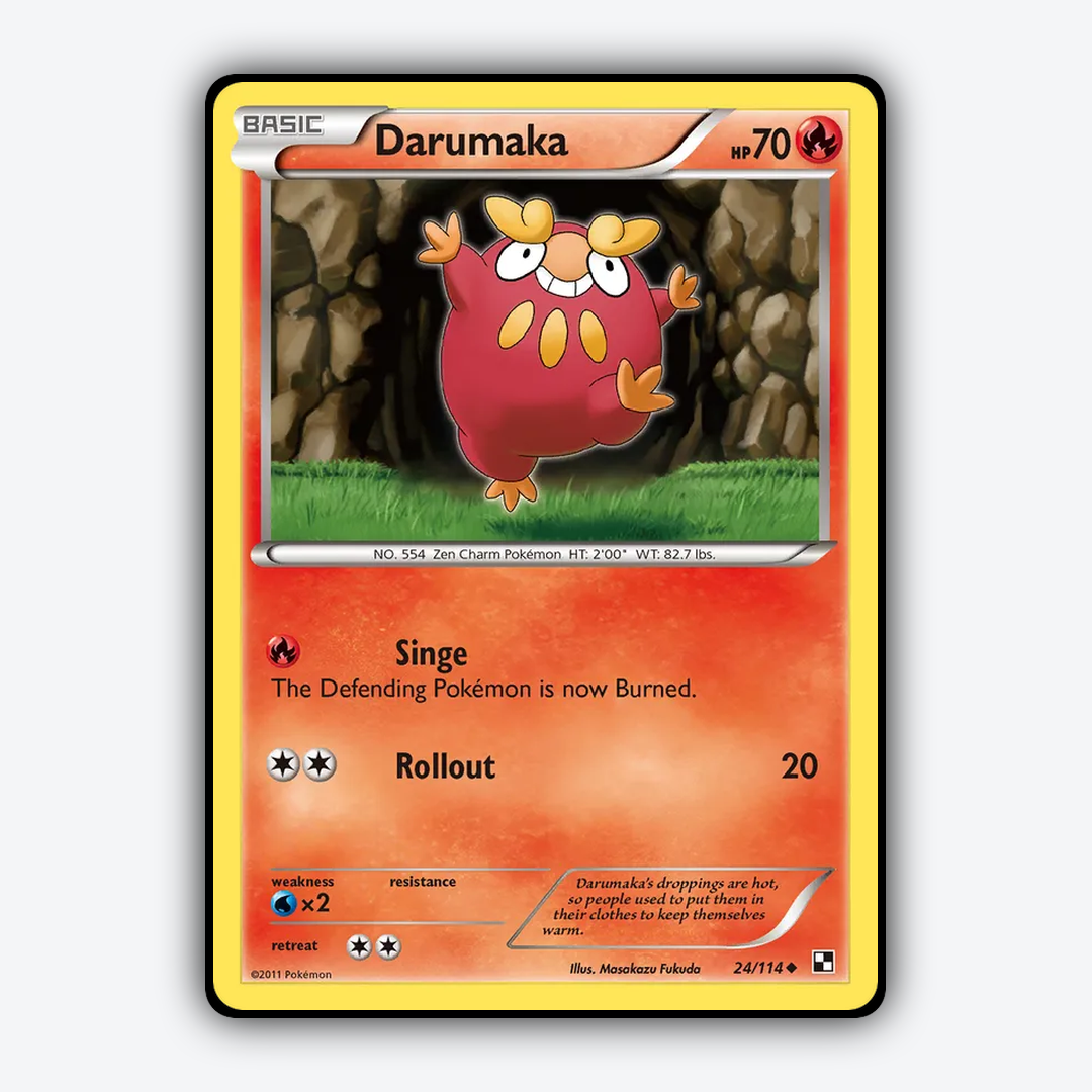 Darumaka 024/114 - Black & White Set - Card Rug
