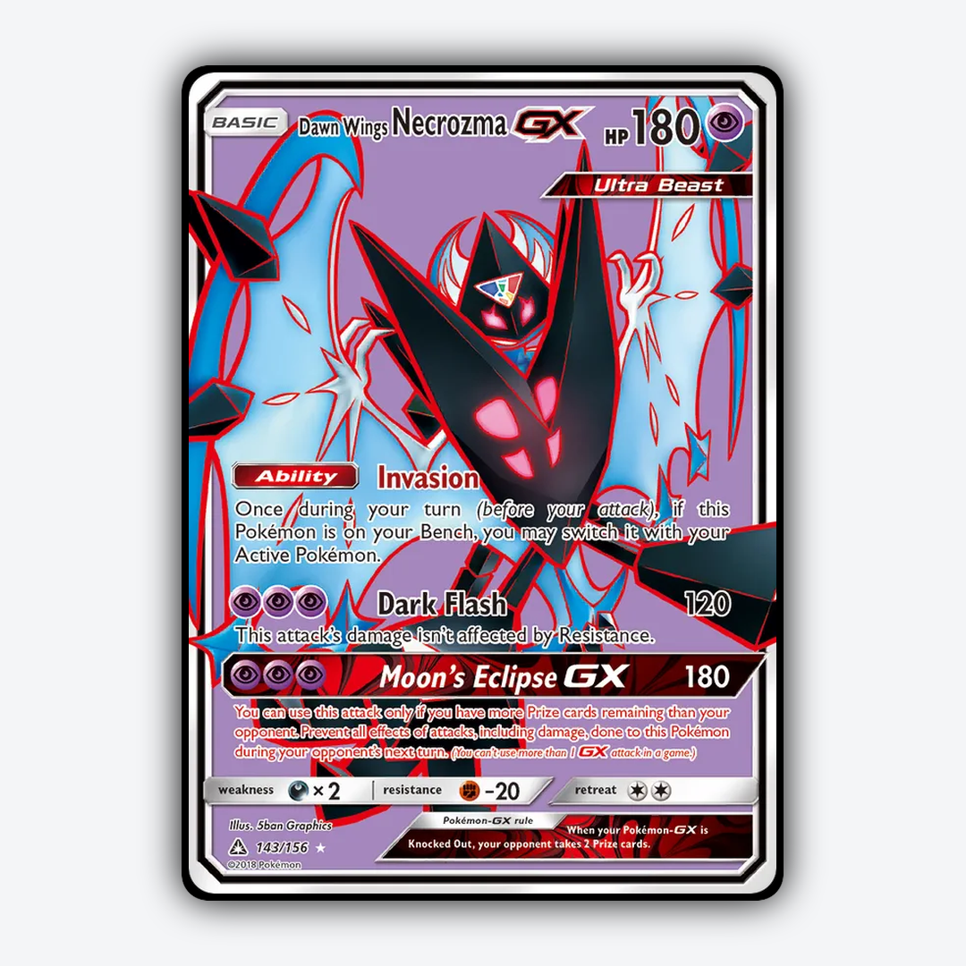 Dawn Wings Necrozma-GX 143/156 - Ultra Prism Set - Card Rug