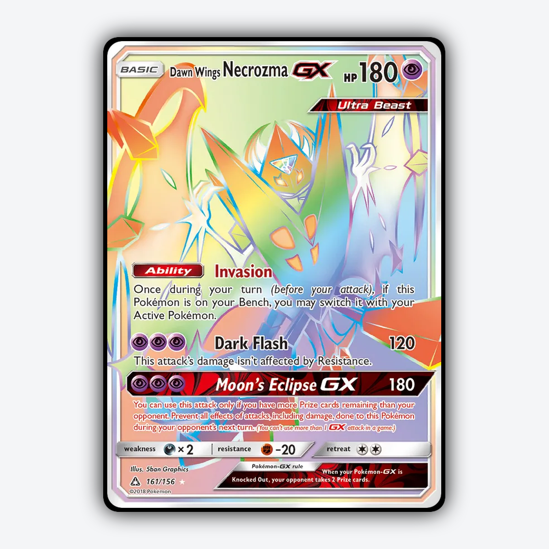 Dawn Wings Necrozma-GX 161/156 - Ultra Prism Set - Card Rug