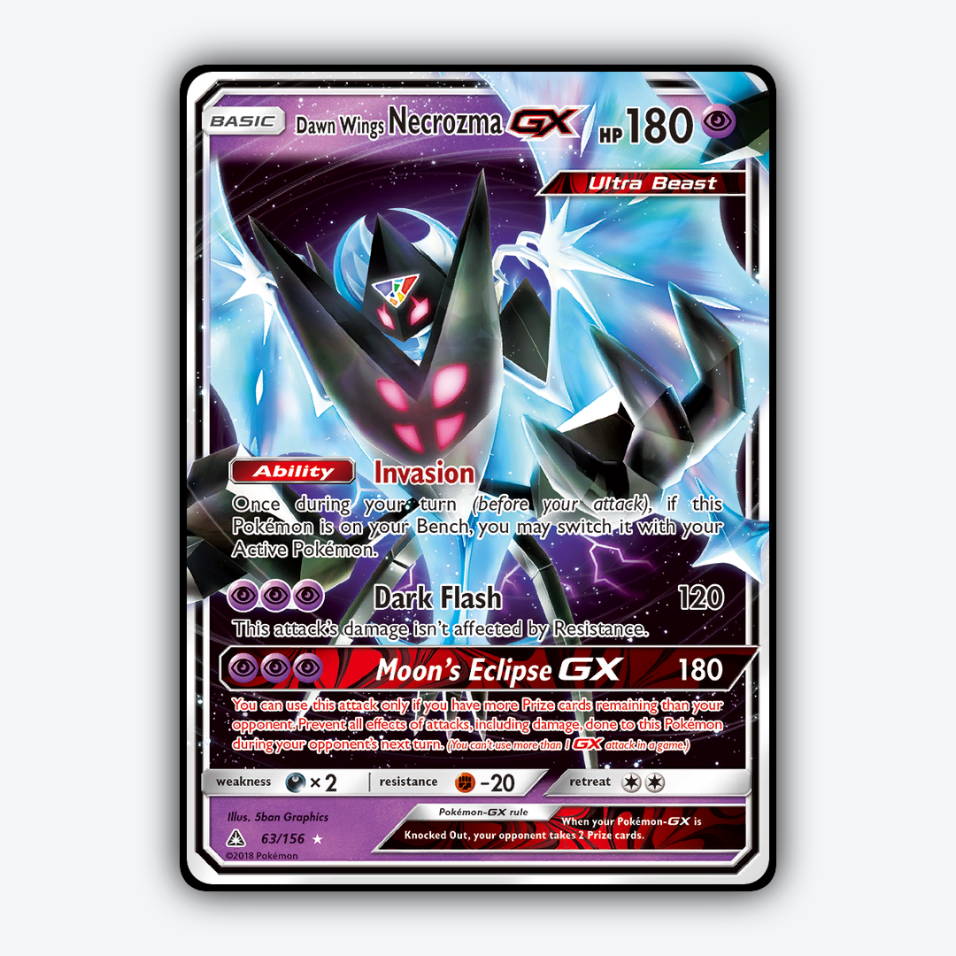 Dawn Wings Necrozma-GX 063/156 - Ultra Prism Set - Card Rug