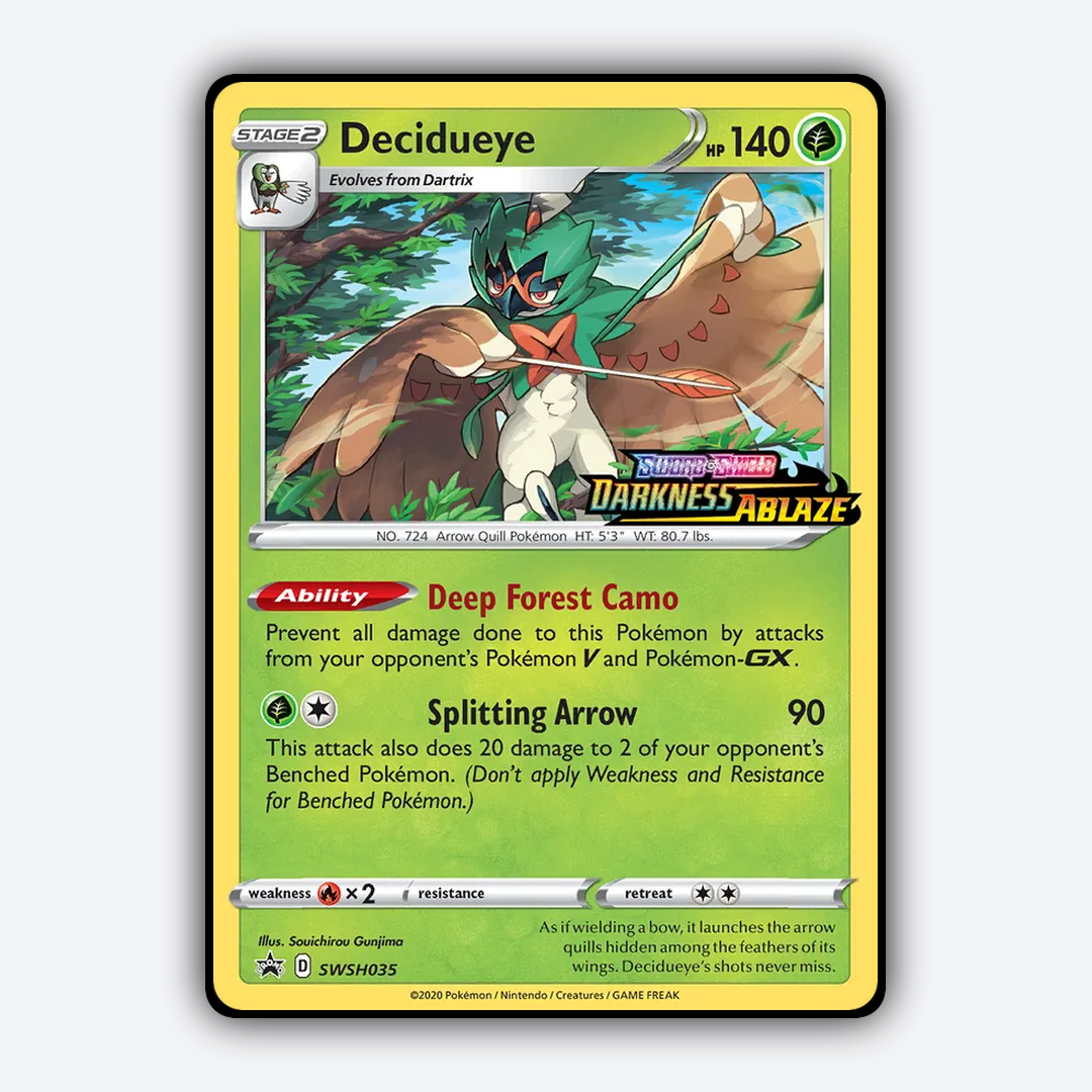 Decidueye #35 - SWSH Black Star Promos Set - Card Rug