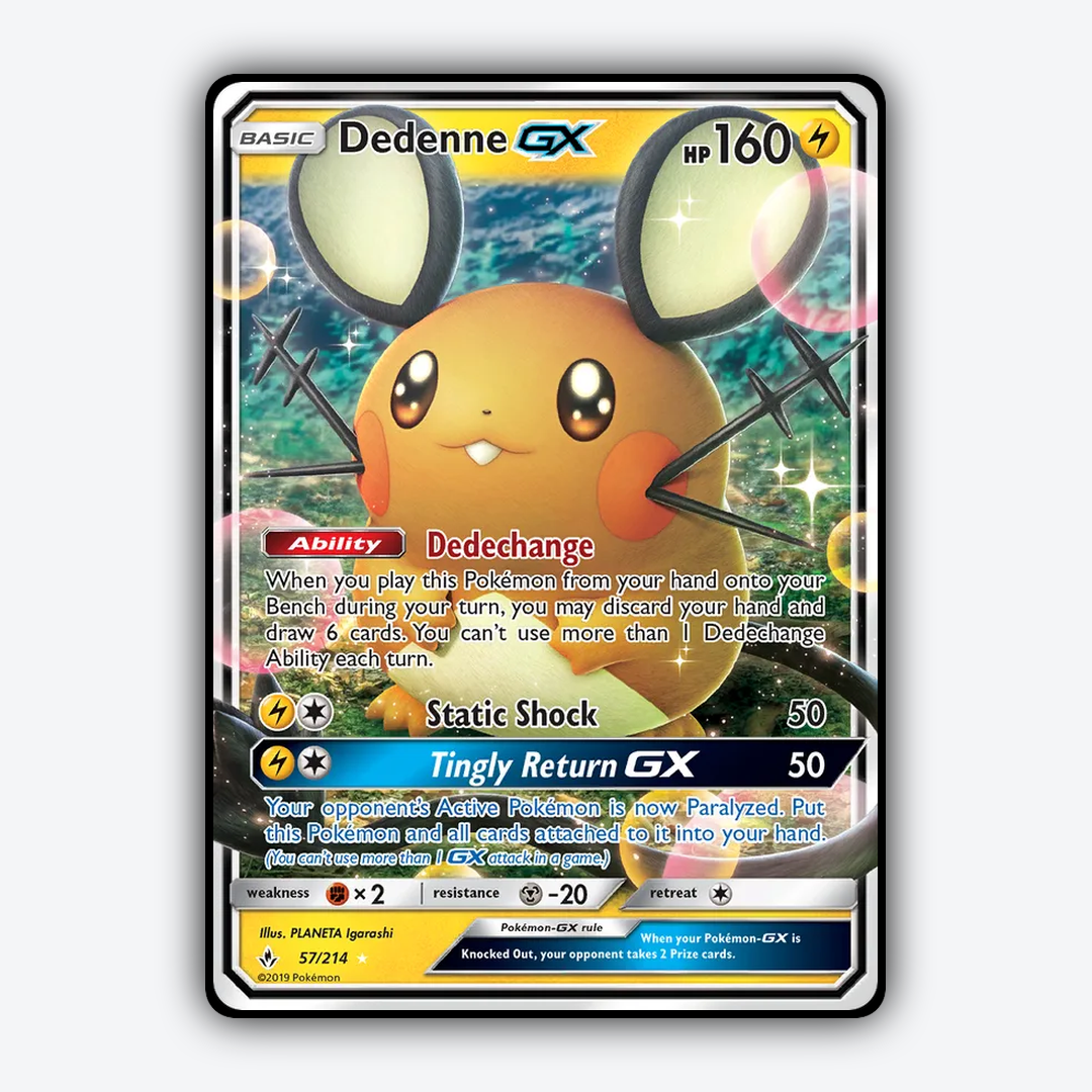 Dedenne-GX 057/214 - Unbroken Bonds Set - Card Rug