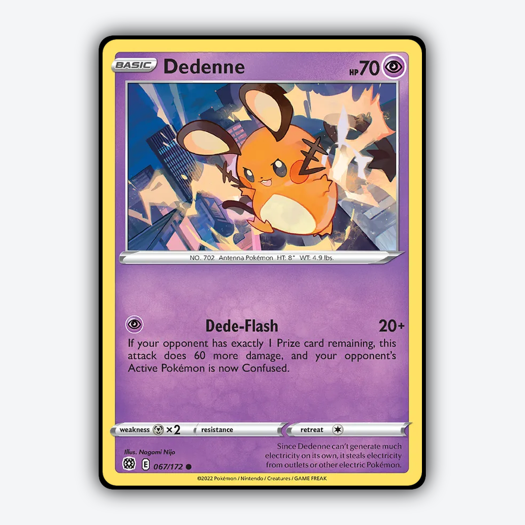 Dedenne 067/172 - Brilliant Stars Set - Card Rug