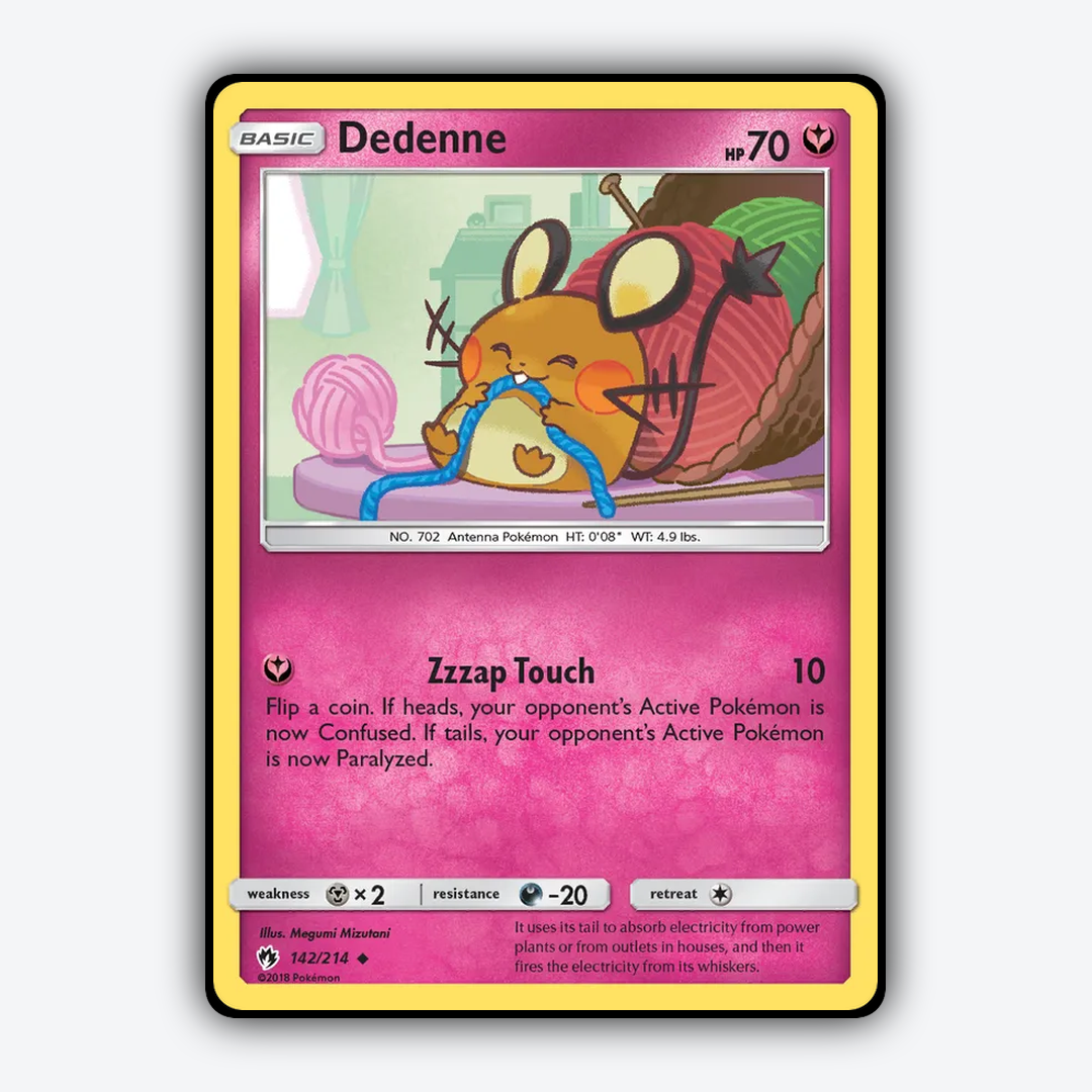 Dedenne 142/214 - Lost Thunder Set - Card Rug