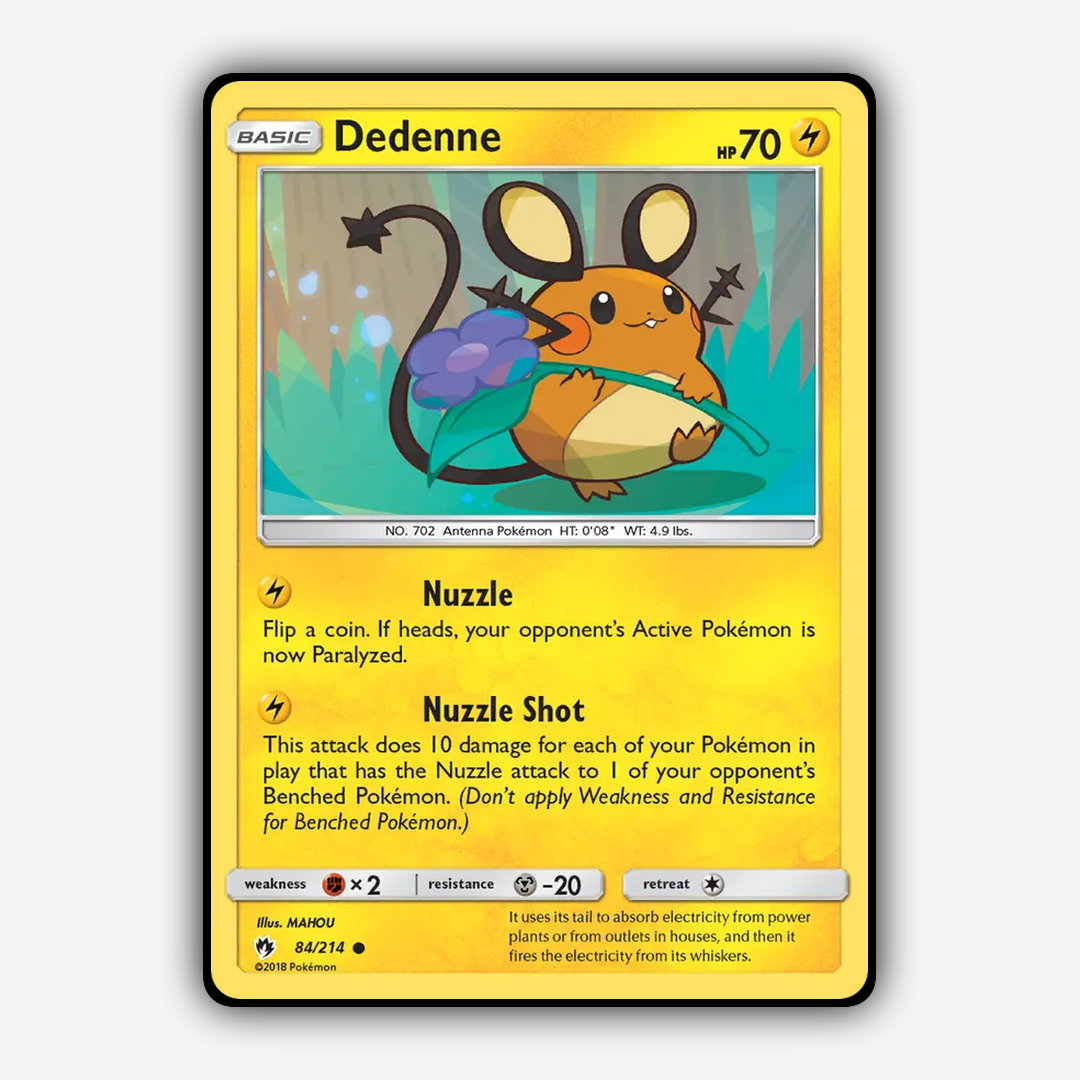 Dedenne 084/214 - Lost Thunder Set - Card Rug