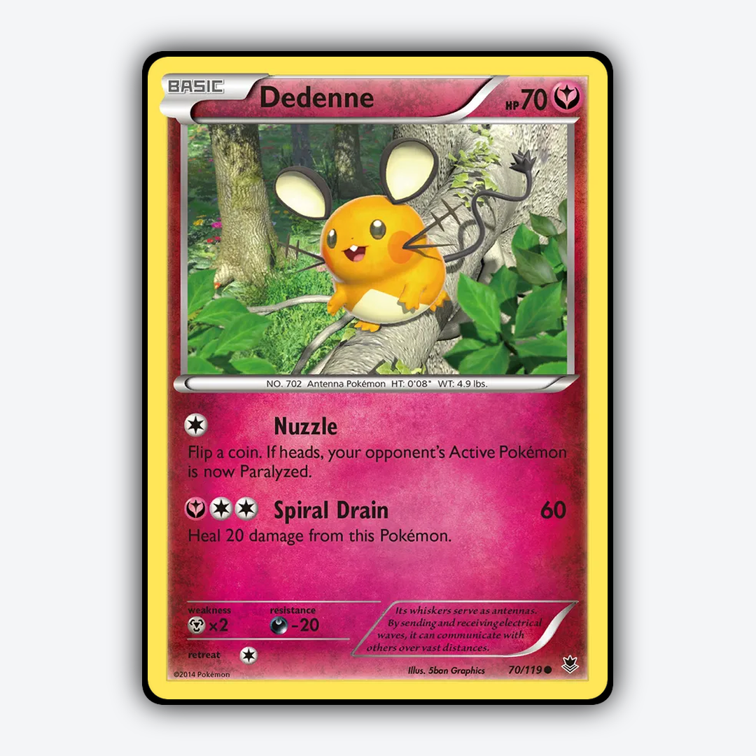 Dedenne 070/119 - Phantom Forces Set - Card Rug
