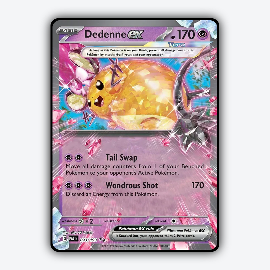 Dedenne ex 093/193 - Paldea Evolved Set - Card Rug