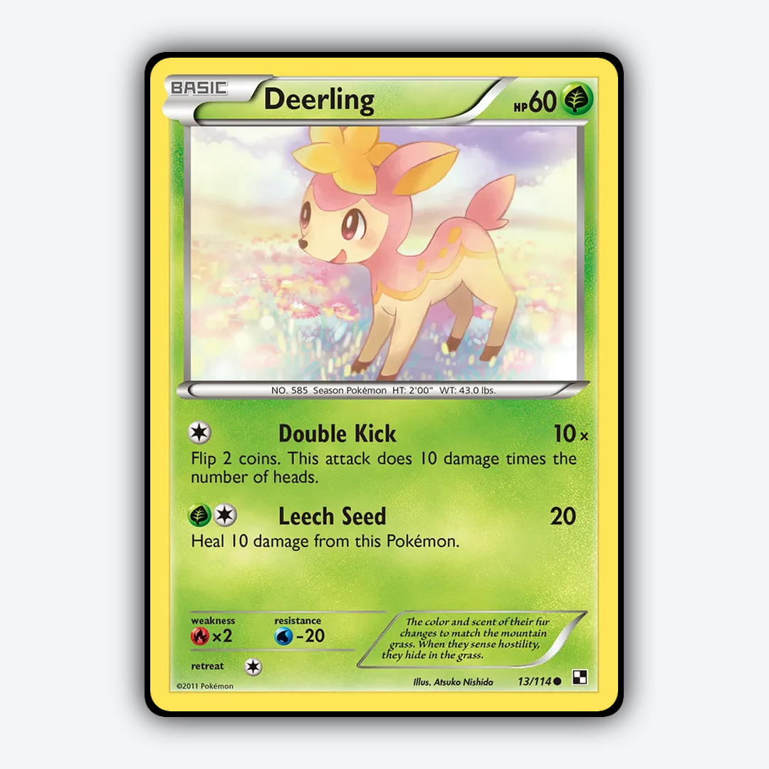 Deerling 013/114 - Black & White Set - Card Rug