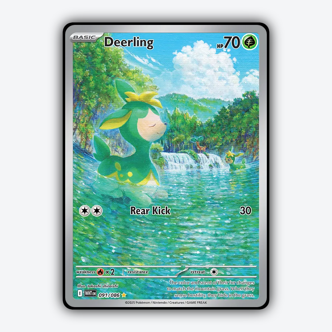Deerling #91 - White Flare Set - Card Rug