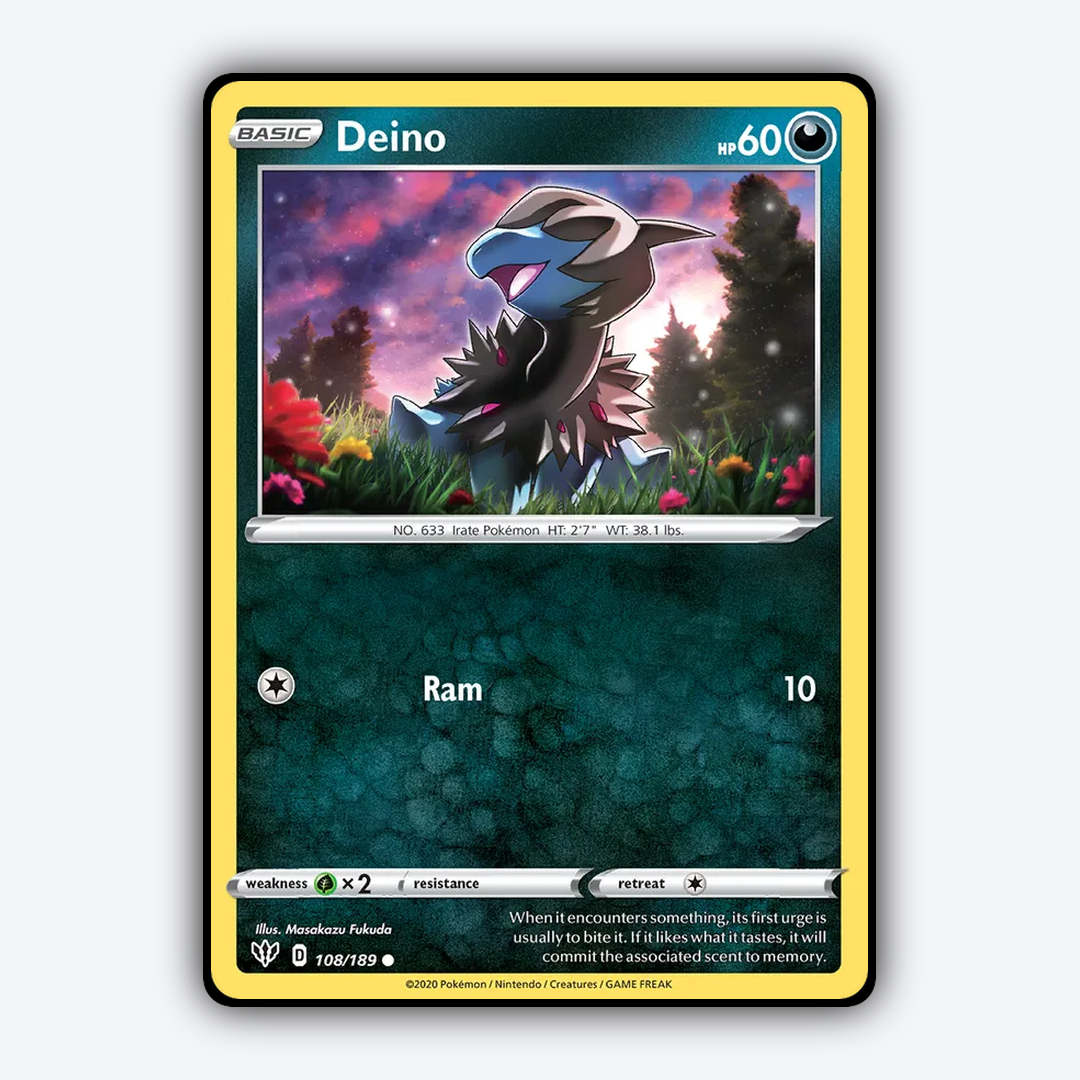 Deino 108/189 - Darkness Ablaze Set - Card Rug