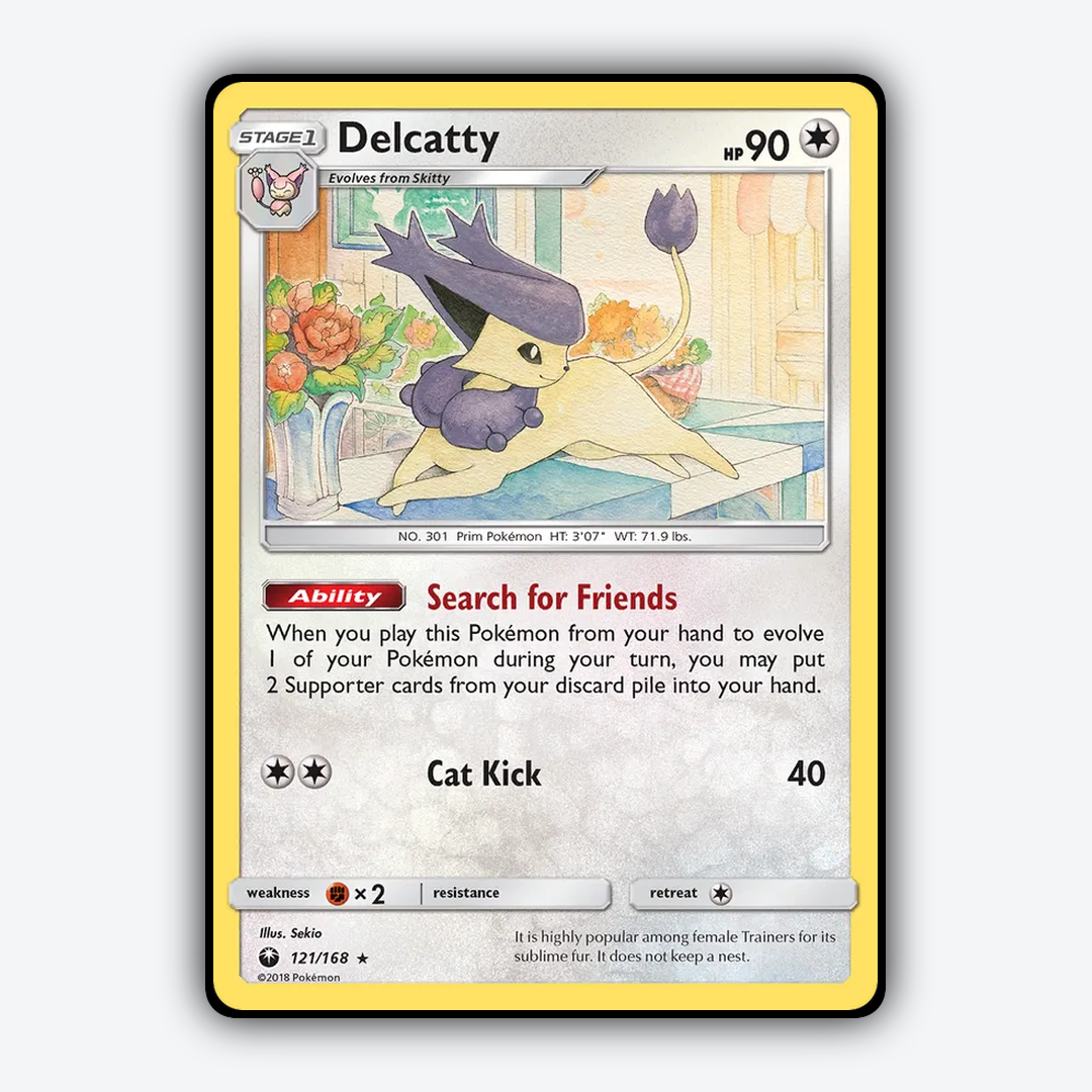 Delcatty 121/168 - Celestial Storm Set - Card Rug