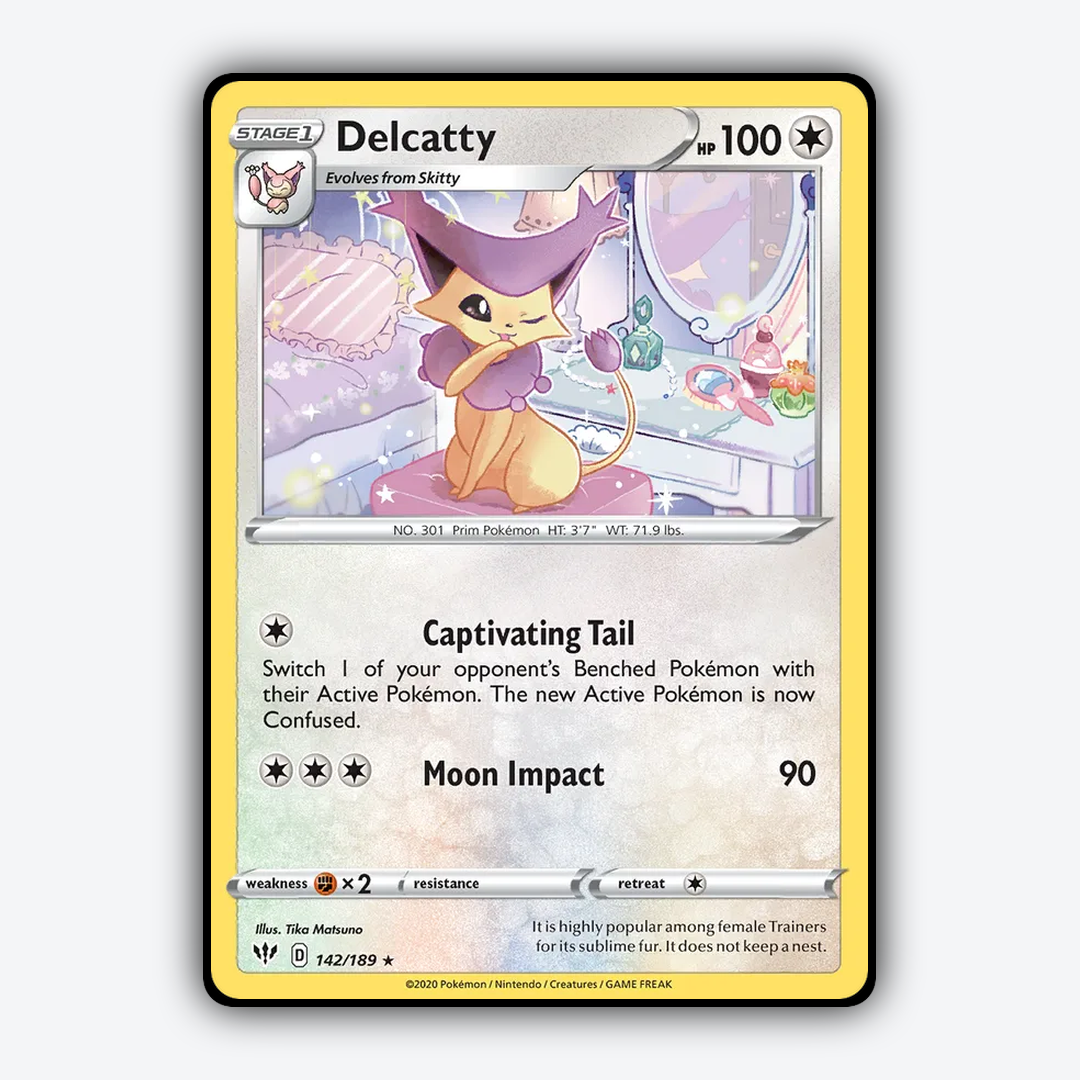 Delcatty 142/189 - Darkness Ablaze Set - Card Rug