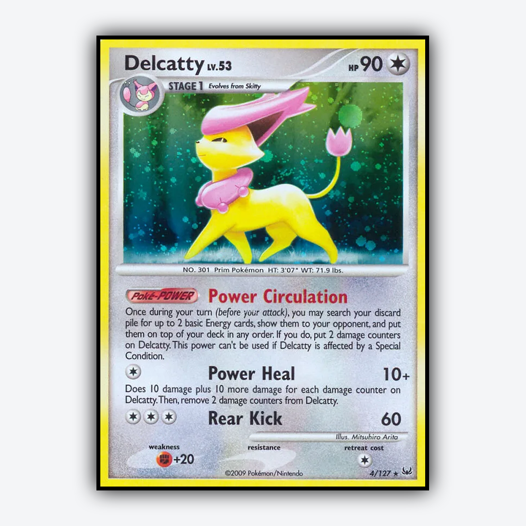 Delcatty 004/127 - Platinum Set - Card Rug