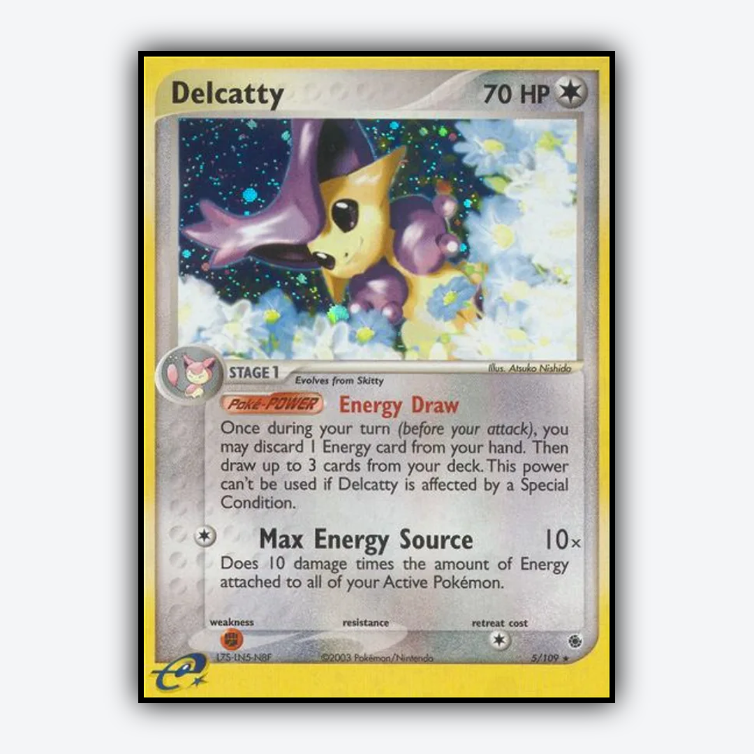 Delcatty 005/109 - Ruby & Sapphire Set - Card Rug