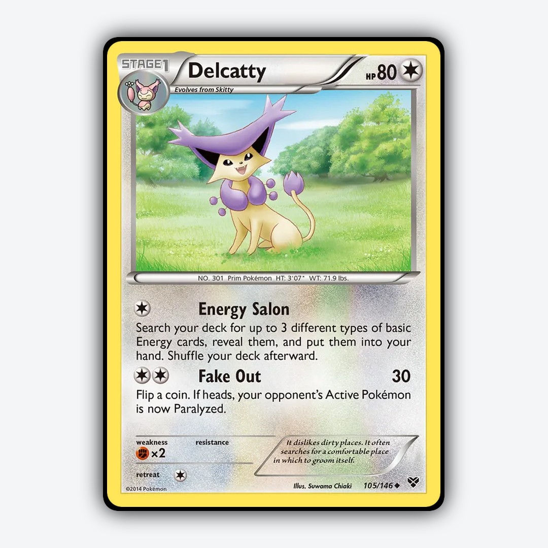 Delcatty 105/146 - XY Set - Card Rug
