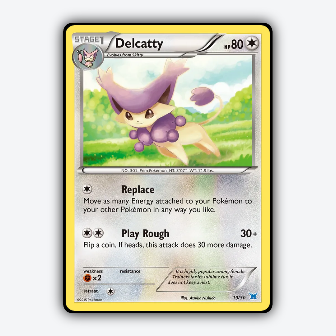 Delcatty 019/30 - XY Trainer Kit Latios Set - Card Rug