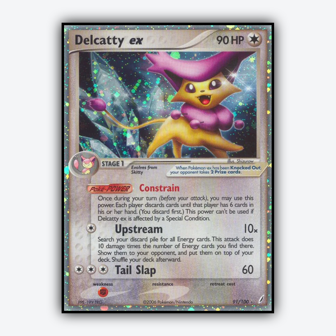 Delcatty ex 091/100 - Crystal Guardians Set - Card Rug