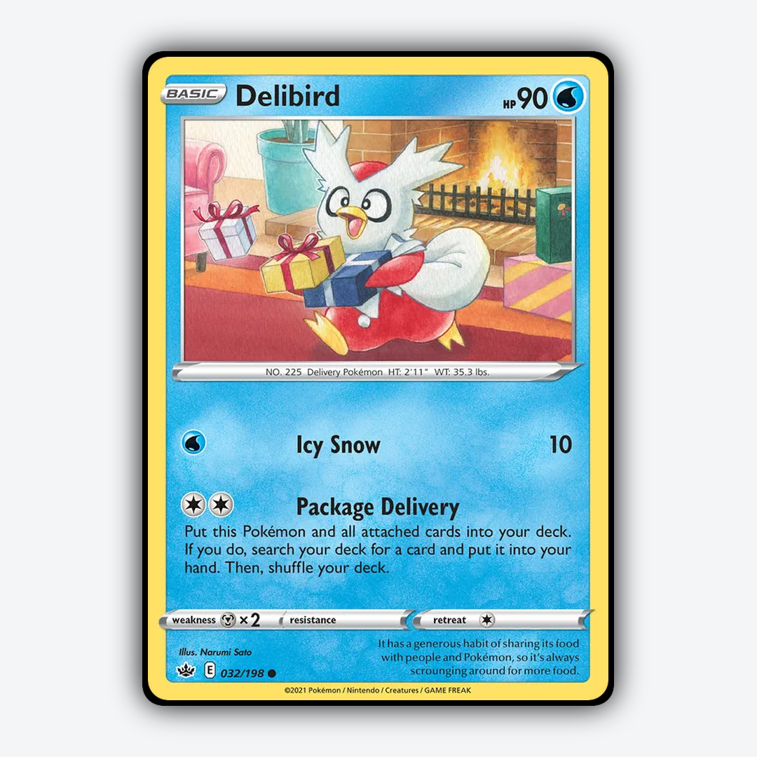 Delibird 032/198 - Chilling Reign Set - Card Rug