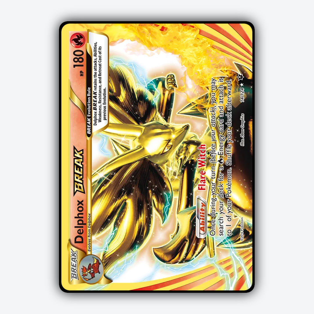 Delphox BREAK 014/124 - Fates Collide Set - Card Rug