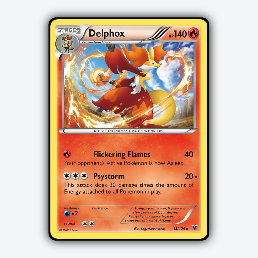 Delphox 013/124 - Fates Collide Set - Card Rug