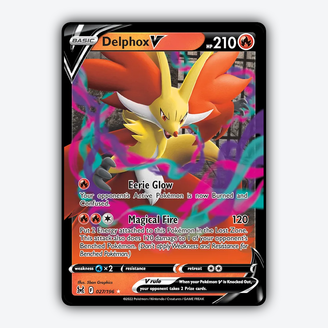 Delphox V 027/196 - Lost Origin Set - Card Rug