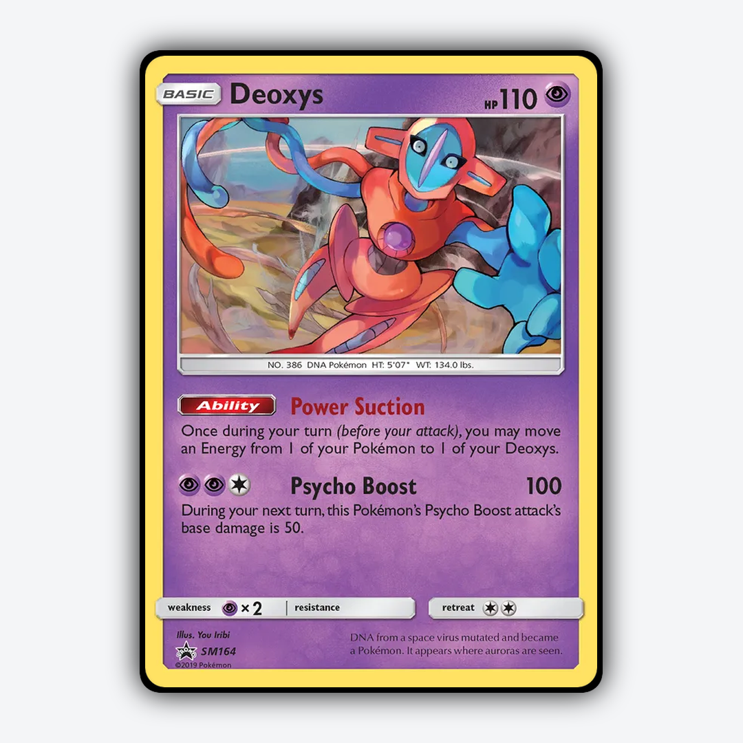 Deoxys #164 - SM Black Star Promos Set - Card Rug