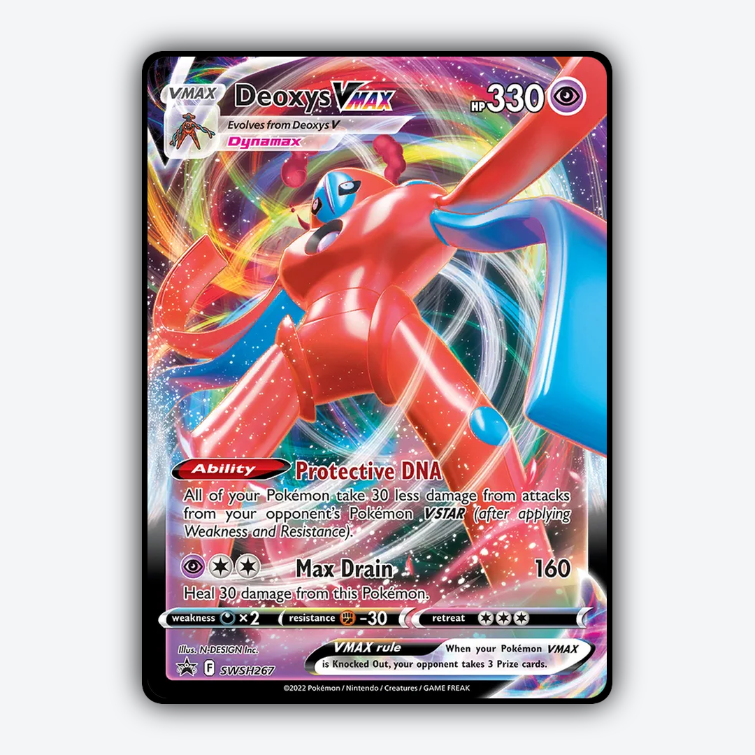 Deoxys VMAX #267 - SWSH Black Star Promos Set - Card Rug