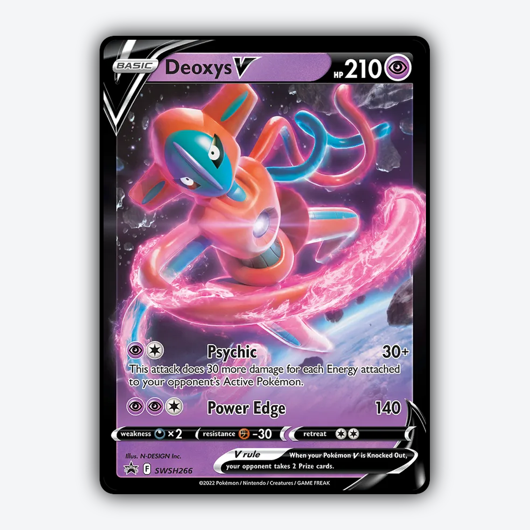 Deoxys V #266 - SWSH Black Star Promos Set - Card Rug