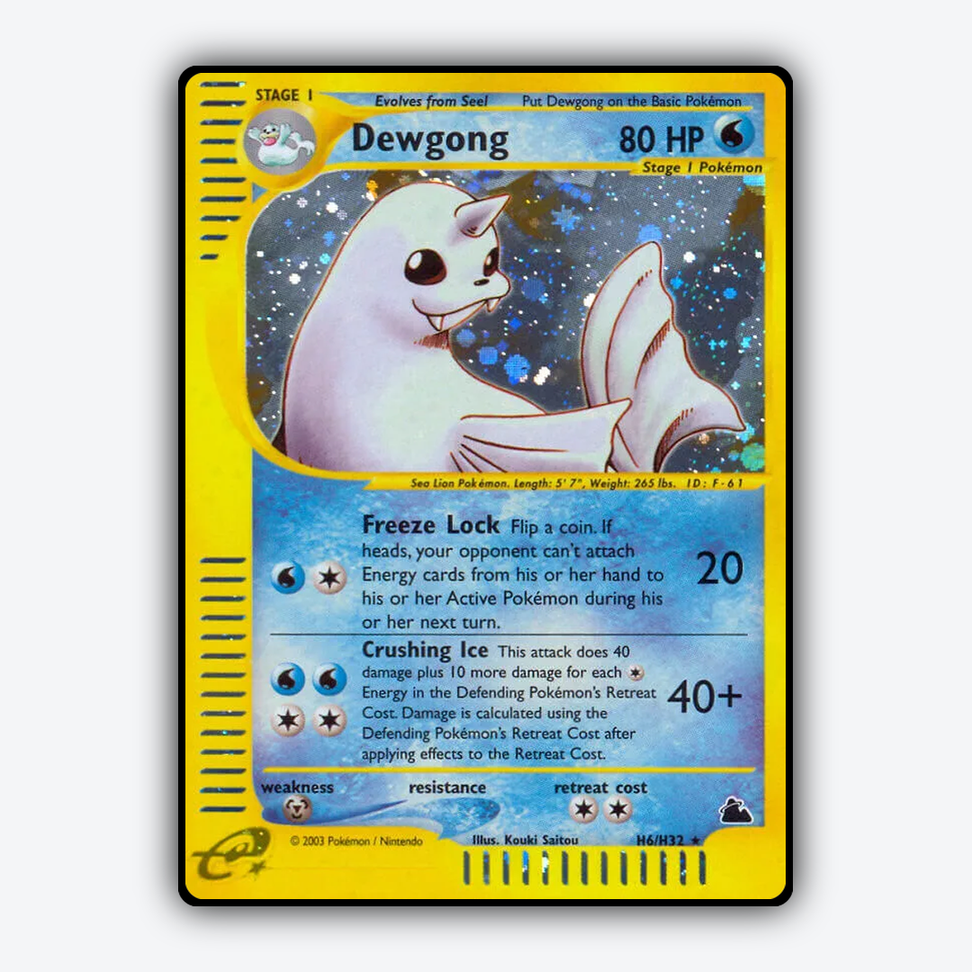 Dewgong H006/144 - H006/144 Skyridge Set - Card Rug