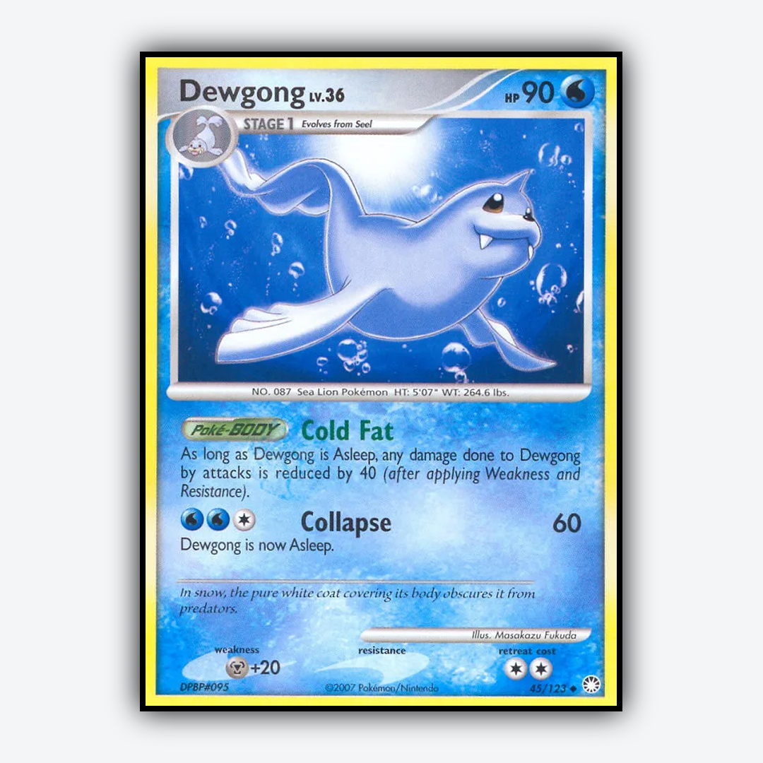 Dewgong 045/123 - Mysterious Treasures Set - Card Rug