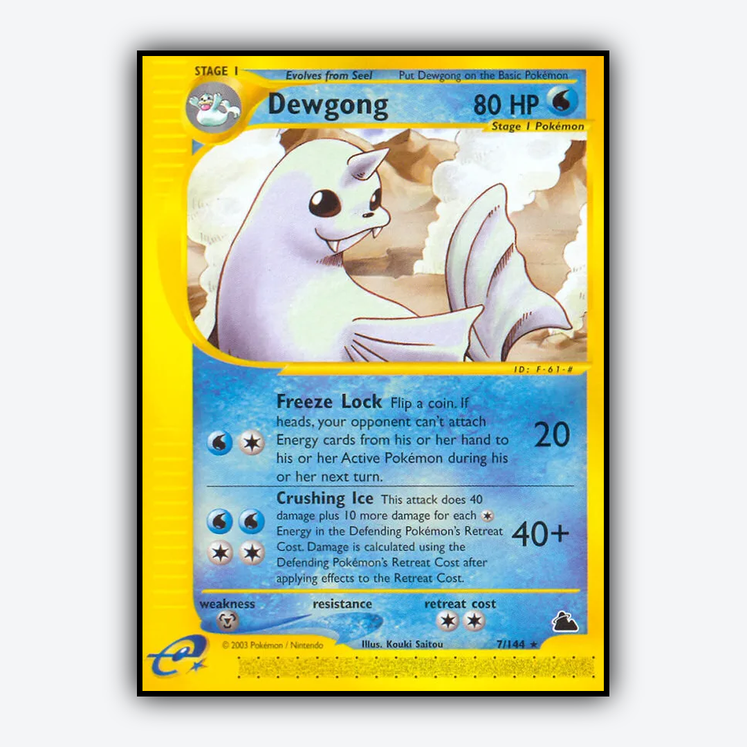 Dewgong 007/144 - Skyridge Set - Card Rug
