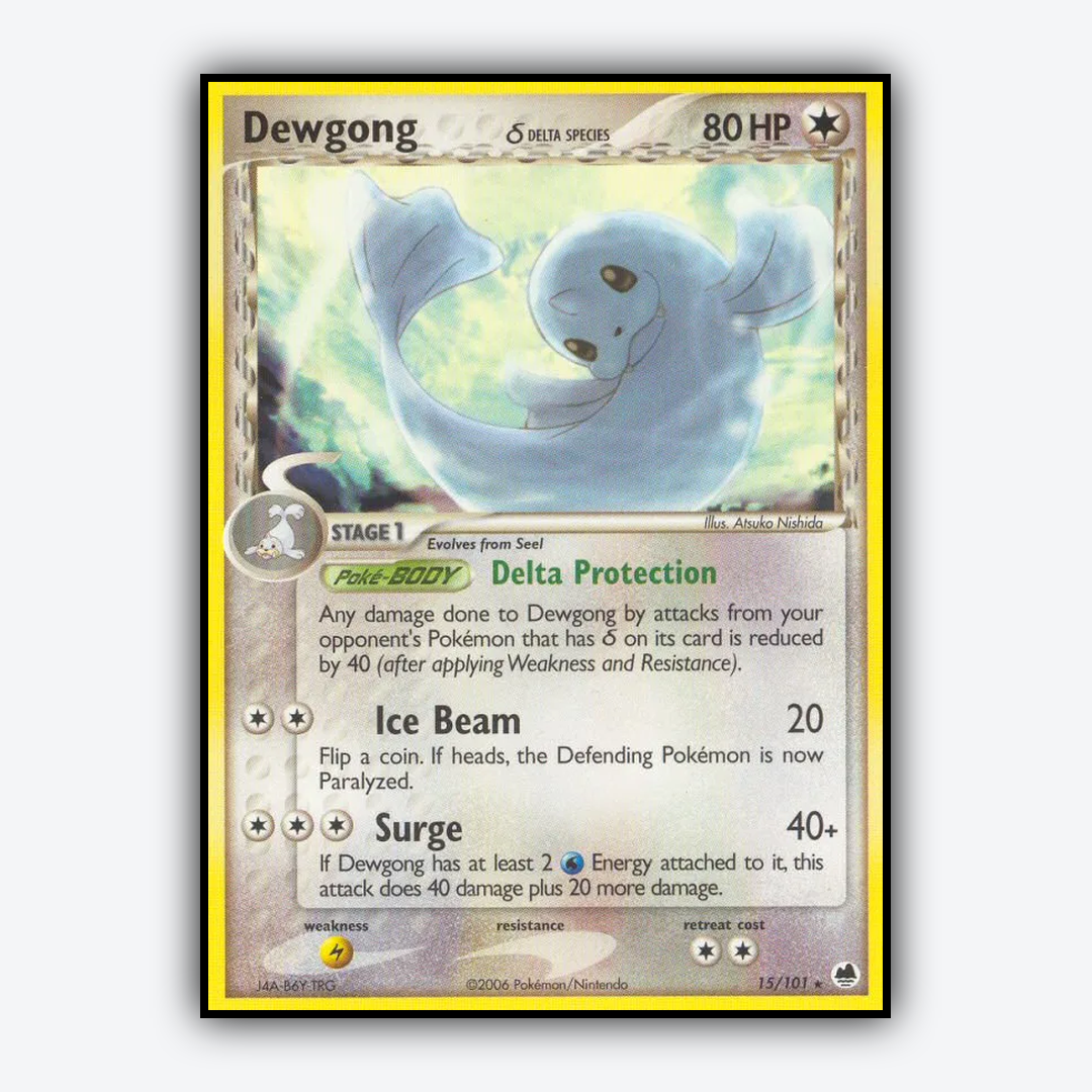 Dewgong δ 015/101 - Dragon Frontiers Set - Card Rug