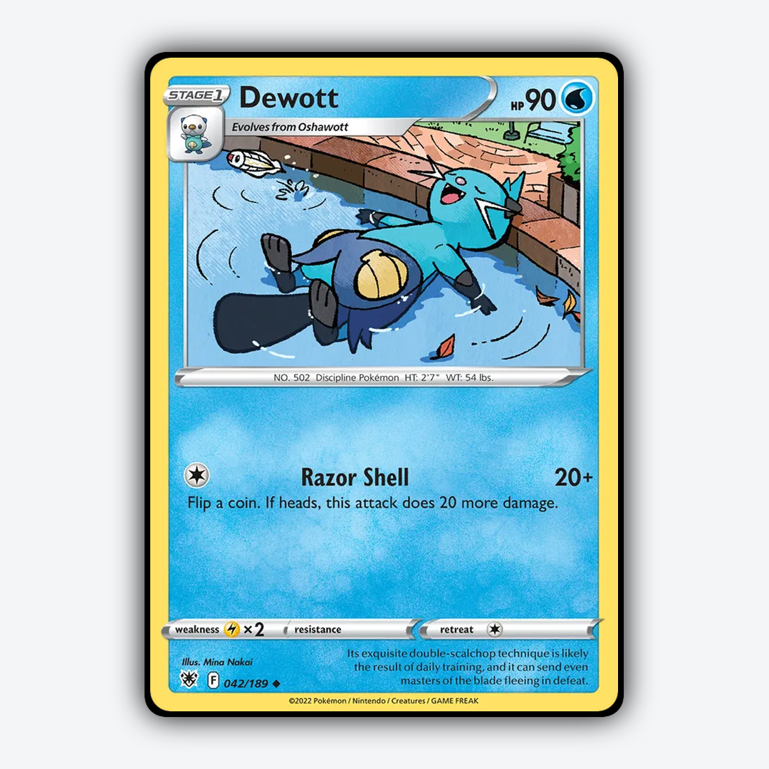 Dewott 042/189 - Astral Radiance Set - Card Rug