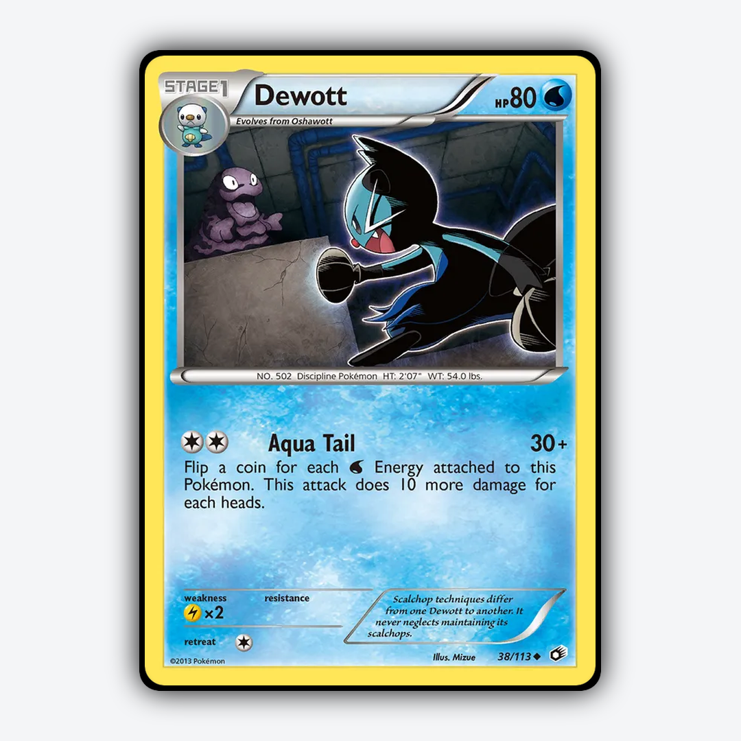 Dewott 038/113 - Legendary Treasures Set - Card Rug