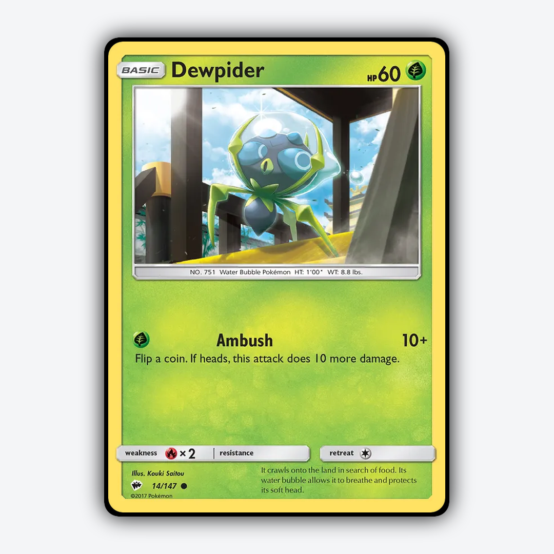 Dewpider 014/147 - Burning Shadows Set - Card Rug