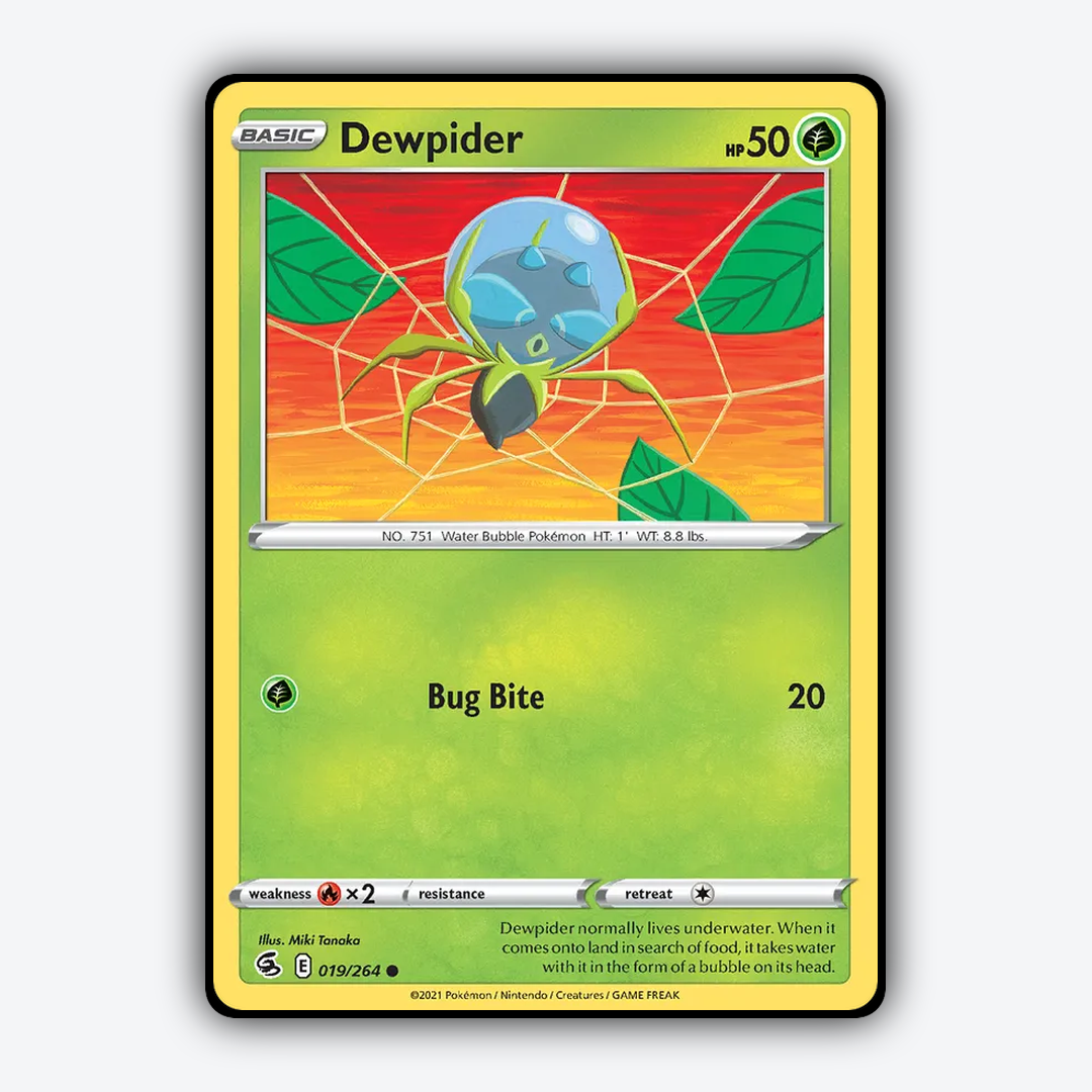 Dewpider 019/264 - Fusion Strike Set - Card Rug